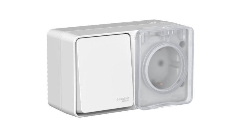 Блок ОП AtlasDesign PROFI IP54 (розетка 16А заземл. защ. шторки + 1-кл. выключатель 10А) сер. SE ATN543070 купить оптом выгодно Блок ОП AtlasDesign PROFI IP54 (розетка 16А заземл. защ. шторки + 1-кл. выключатель 10А) сер. SE ATN543070 оптом купить цена