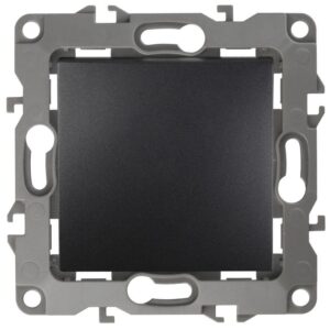 Выключатель 1-кл. СП Эра12 12-1101-05 10А IP20 250В 10AX механизм антрацит Эра Б0014625 оптом купить цена