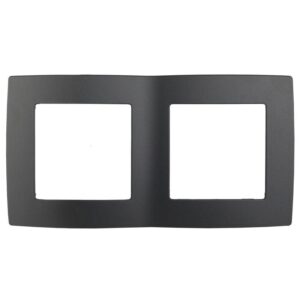 Рамка 2-м 12-5002-05 антрацит ЭРА Б0014755 оптом купить цена