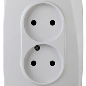 Розетка 2-м СП Эра12 12-2107-01 16А IP20 16AX 250В 2х2P бел. Эра Б0031238 оптом купить цена