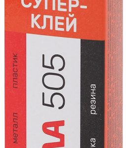 Супер-клей 6г 505-6 пластик (туба в кор.) СИЛА Б0033120 оптом купить цена