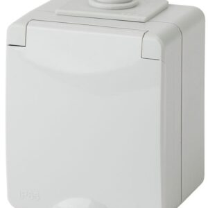 Розетка 1-м ОП Эра Эксперт 11-2602-03 16А IP65 250В 2P+E защ. шторки сер. Эра Б0035990 оптом купить цена