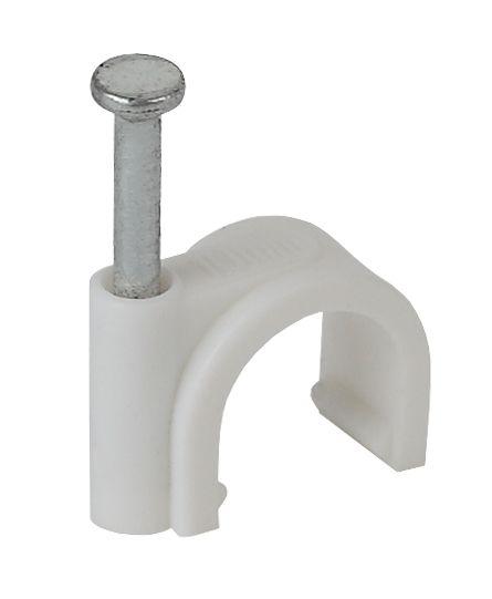 Скоба 8мм круглая пластиковая (уп.50шт) ЭРА Б0038893 купить оптом выгодно Скоба 8мм круглая пластиковая (уп.50шт) ЭРА Б0038893 оптом купить цена