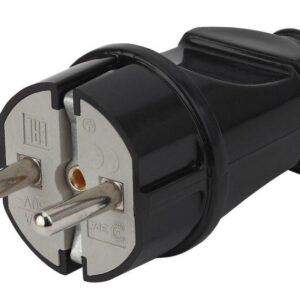 Вилка с заземл. прямая 16А черн. Vx2-B ЭРА Б0039674 оптом купить цена