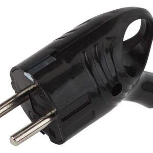 Вилка с заземл. угловая с кольцом 16А черн. Vx4-B ЭРА Б0039677 оптом купить цена