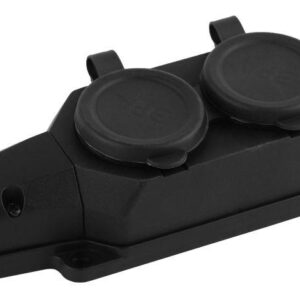 Колодка удлинителя 2-м с заземл. 16А IP44 K-2e-B-IP44 каучук черн. Эра Б0044544 оптом купить цена