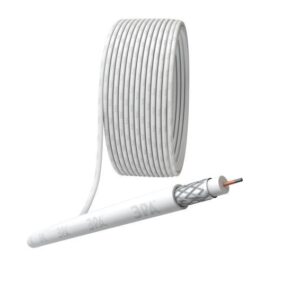 Кабель коаксиальный RG-6U CCS/оплетка Al 64проц. PVC Simple 75Ом бел. (м) Эра Б0044597 оптом купить цена