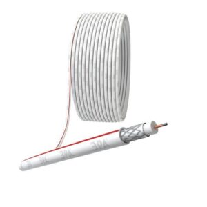 Кабель коаксиальный SAT 50 M.CCS/оплетка Al 75проц. PVC Simple 75Ом бел. (м) Эра Б0044607 оптом купить цена