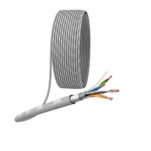 Кабель витая пара F/UTP кат.5E 4х2х24AWG solid CU PVC сер. (м) Эра Б0044688 оптом купить цена