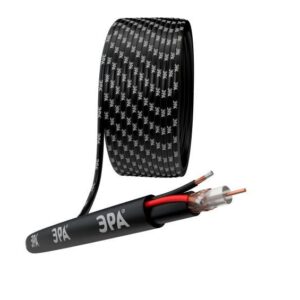 Кабель для аналогового видеонаблюдения KL-0.5-PE КВК-П-2+2х0.5кв.мм 200м черн. Simple Эра Б0052737 оптом купить цена