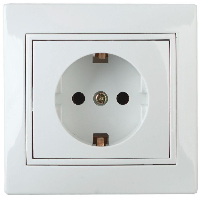 Розетка 1-м СП Plano 1-202-01 16А IP20 250В 2P+E Schuko бел. Intro Б0053874 купить оптом выгодно Розетка 1-м СП Plano 1-202-01 16А IP20 250В 2P+E Schuko бел. Intro Б0053874 оптом купить цена