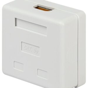 Розетка компьютерная 2-м RJ45 кат.5E неэкранир. Эра Б0056902 оптом купить цена