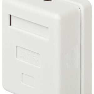 Розетка компьютерная 1-м RJ45 кат.5E экранир. Эра Б0056903 оптом купить цена