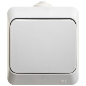 Переключатель проходной 1-кл. ОП Этюд 10А IP44 10AX сер. SE BA10-046C оптом купить цена