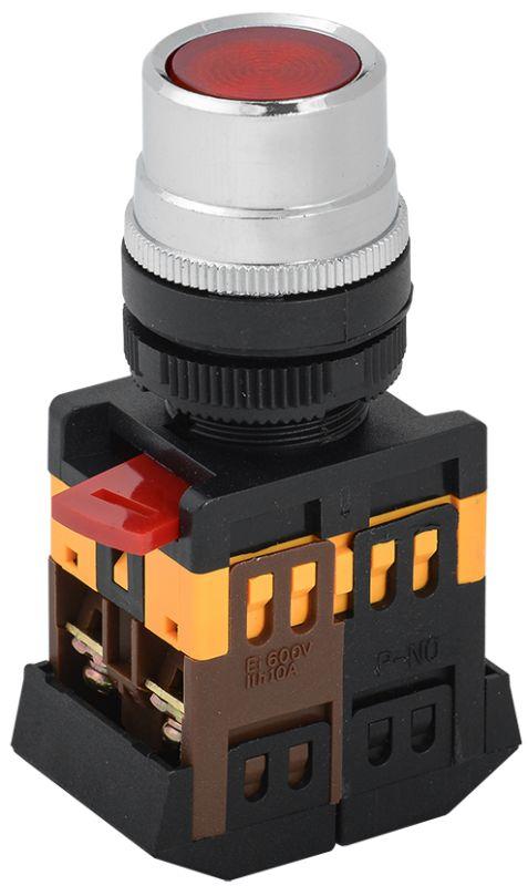 Кнопка ABLF-22 d22мм 1з+1р 240В неон красн. IEK BBT10-ABLF-K04 купить оптом выгодно Кнопка ABLF-22 d22мм 1з+1р 240В неон красн. IEK BBT10-ABLF-K04 оптом купить цена