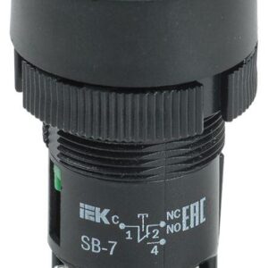 Кнопка SB-7 "Пуск" d22мм 1з+1р 240В зел. IEK BBT40-SB7-K06 оптом купить цена