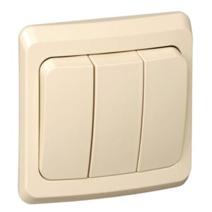 Выключатель 3-кл. СП Этюд 10А IP20 крем. SE BC10-003K оптом купить цена