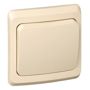 Переключатель проходной 1-кл. СП Этюд 10А IP20 крем. SE BC10-004K оптом купить цена