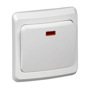 Выключатель 1-кл. СП Этюд 10А IP20 с подсветкой бел. SE BC10-005B оптом купить цена