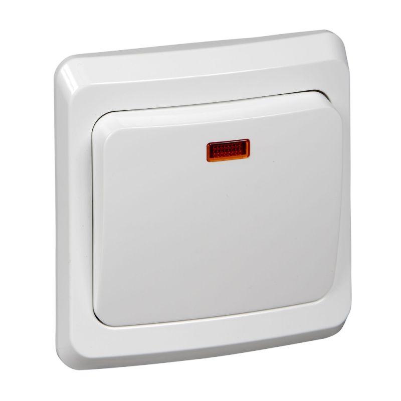 Выключатель 1-кл. СП Этюд 10А IP20 с подсветкой бел. SE BC10-005B купить оптом выгодно Выключатель 1-кл. СП Этюд 10А IP20 с подсветкой бел. SE BC10-005B оптом купить цена