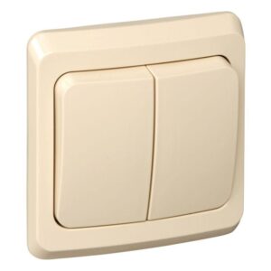 Выключатель 2-кл. СП Этюд 10А IP20 с подсветкой крем. SE BC10-006K оптом купить цена