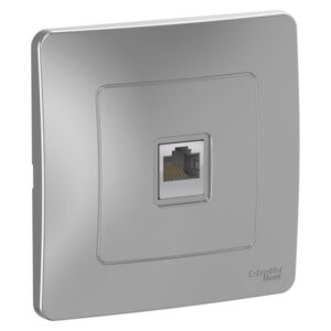 Розетка компьютерная 1-м СП Blanca RJ45 кат.5E алюм. SE BLNIS045003 оптом купить цена