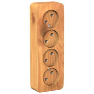 Розетка 4-м ОП Blanca 16А IP20 250В без заземл. без защ. шторок с изолир. пластиной ясень SE BLNRA000415 оптом купить цена