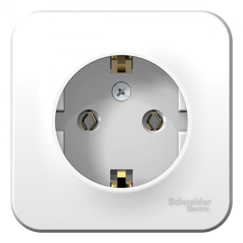 Розетка 1-м ОП Blanca 16А IP20 250В с заземл. без защ. шторок бел. SE BLNRA010101 купить оптом выгодно Розетка 1-м ОП Blanca 16А IP20 250В с заземл. без защ. шторок бел. SE BLNRA010101 оптом купить цена