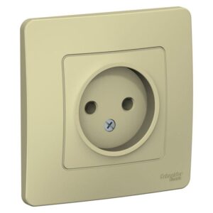 Розетка 1-м СП Blanca 16А IP20 250В без заземл. без защ. шторок беж. SE BLNRS000017 оптом купить цена