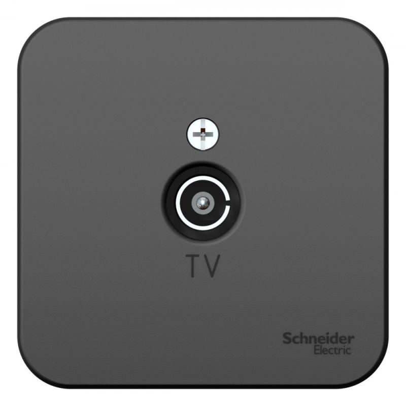 Розетка телевизионная TV ОП Blanca коннектор с изолир. пластиной антрацит SE BLNTA000016 купить оптом выгодно Розетка телевизионная TV ОП Blanca коннектор с изолир. пластиной антрацит SE BLNTA000016 оптом купить цена