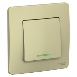Выключатель 1-кл. СП Blanca 10А IP20 (сх. 1) 250В с подсветкой беж. SE BLNVS010117 оптом купить цена