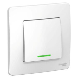Переключатель проходной 1-кл. СП Blanca 10А IP20 (сх. 6) 250В с подсветкой бел. SE BLNVS010611 оптом купить цена