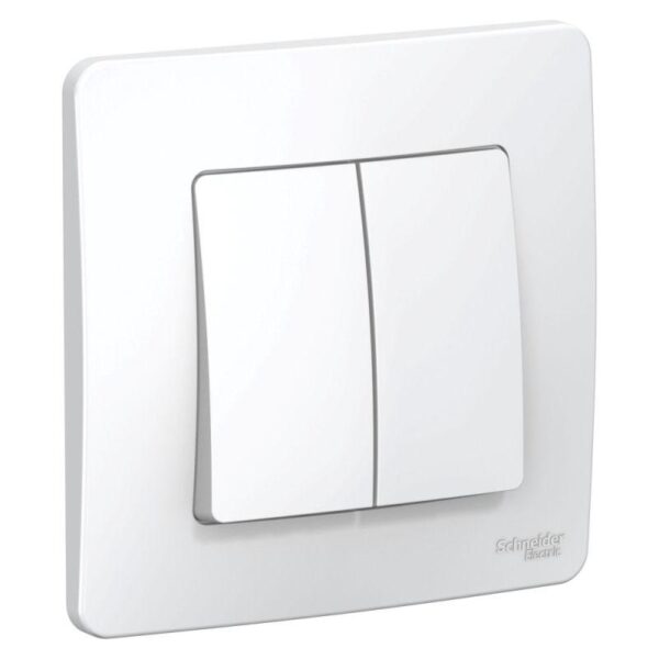 Переключатель проходной 2-кл. СП Blanca 10А IP20 (сх. 6+6) 250В бел. SE BLNVS106601 оптом купить цена
