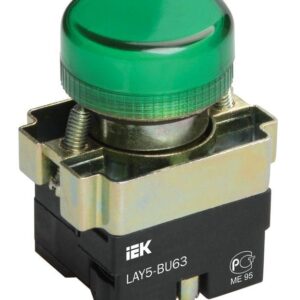 Индикатор светосигнальный LAY5-BU63 d22мм 230В зел. IEK BLS50-BU-K06 оптом купить цена