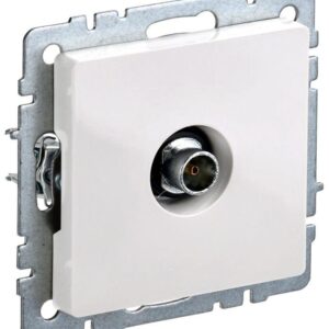 Розетка телевизионная оконечная TV СП Brite РТВ11-0-БрБ бел. IEK BR-A10-O-K01 оптом купить цена