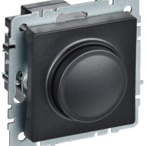 Светорегулятор СП BRITE пов-наж. 600Вт СС10-1-0-БрЧ черн. IEK BR-D20-0600-K02 оптом купить цена
