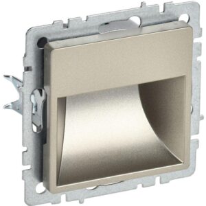 Подсветка светодиодная BRITE встраив. ПЛ20-БрШ шампань IEK BR-FL20-K37 оптом купить цена