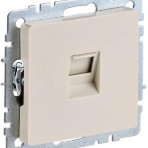 Розетка компьютерная СП RJ45 кат.5E BRITE РК10-БрКр беж. IEK BR-K10-1-K10 оптом купить цена