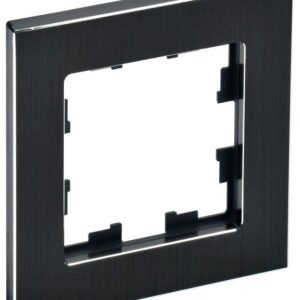 Рамка 1-м BRITE РУ-1-1-БрЧ металл черн. IEK BR-M12-M-K02 оптом купить цена