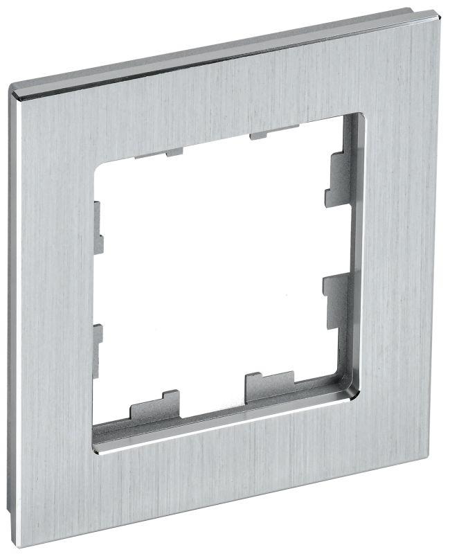 Рамка 1-м BRITE РУ-1-1-БрА металл алюм. IEK BR-M12-M-K47 купить оптом выгодно Рамка 1-м BRITE РУ-1-1-БрА металл алюм. IEK BR-M12-M-K47 оптом купить цена