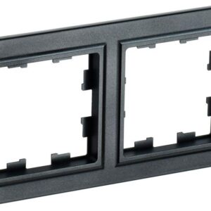 Рамка 2-м BRITE РУ-2-БрЧ черн. IEK BR-M22-K02 оптом купить цена