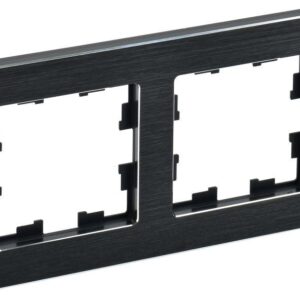 Рамка 2-м BRITE РУ-2-1-БрЧ металл черн. IEK BR-M22-M-K02 оптом купить цена