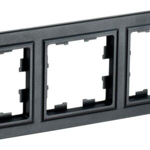 Рамка 3-м BRITE РУ-3-БрЧ черн. IEK BR-M32-K02 оптом купить цена