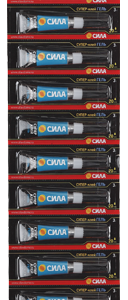 Супер-клей гель 3г SSGBL12-3 лента BL-12 (блист.12шт) СИЛА C0042300 оптом купить цена