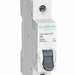Выключатель автоматический модульный 1п C 6А 4.5кА City9 Set 230В SE C9F34106 оптом купить цена