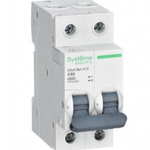 Выключатель автоматический модульный 2п C 63А 4.5кА City9 Set 230В SE C9F34263 оптом купить цена
