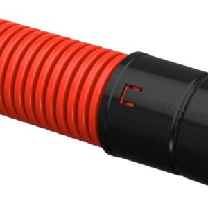 Труба гофрированная двустенная ПНД гибкая d90мм с муфтой красн. (уп.50м) IEK CTG12-090-K04-050-R оптом купить цена