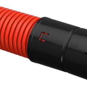 Труба гофрированная двустенная ПНД гибкая d110мм с муфтой красн. (уп.50м) IEK CTG12-110-K04-050-R оптом купить цена