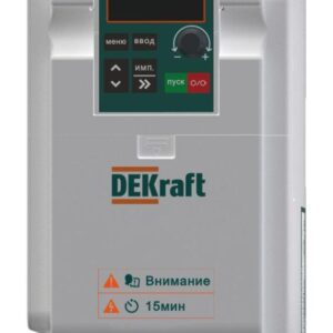 Преобразователь частоты DEKV060 1.5кВт 220В 1ф с тормозн. модулем DEKraft DEKV060G1R5S2B оптом купить цена