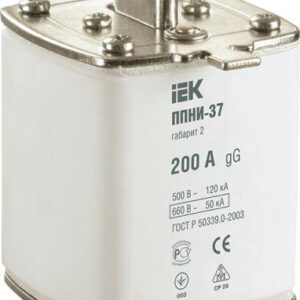Вставка плавкая ППНИ-37 200А габарит 2 IEK DPP40-200 оптом купить цена